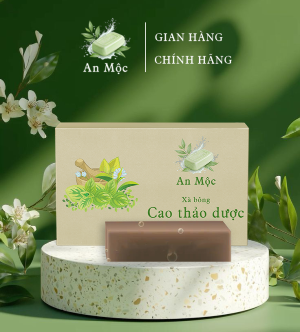 Xà bông thiên nhiên Cao thảo dược 110g - An Mộc