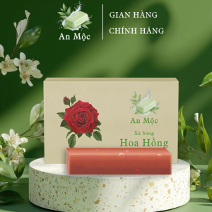 Xà bông thiên nhiên hoa hồng An Mộc - 110g