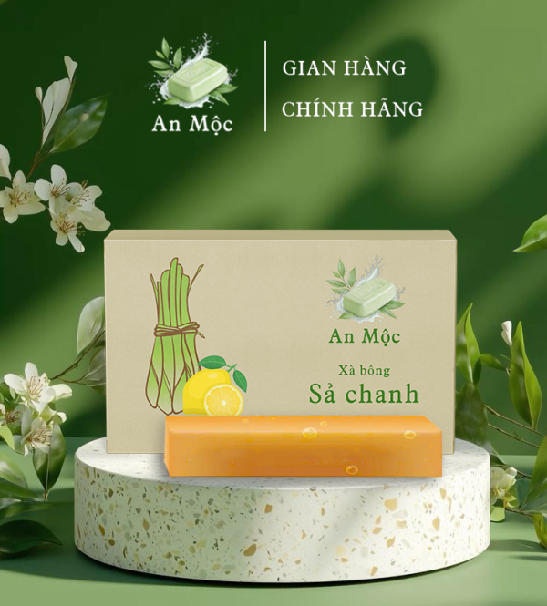 Xà bông thiên nhiên Sả chanh 110g - An Mộc