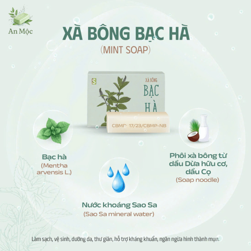 Xà bông bạc hà
